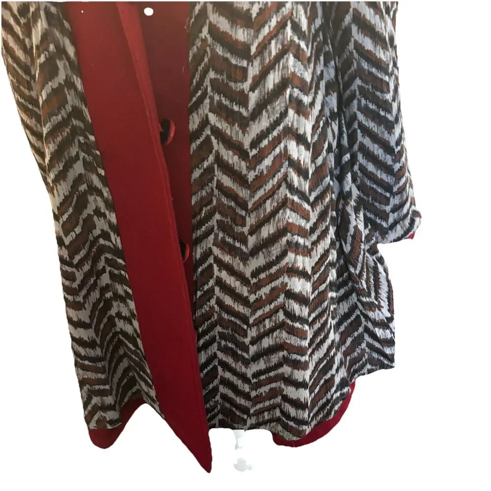 Free People Peplum Womens Coat Classic Academia Retro Uptown Chic Business - Picture 10 of 12